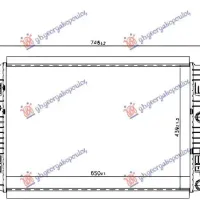 RADIATOR 1.0TFSI PETROL - 2.0TDI DIESEL MANUAL/AUTO (650x438)