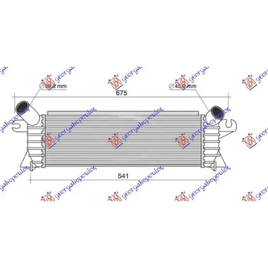 RADIATOR INTERCOOLER 1.9 DCI DIESEL (480x133) RADIATOR INTERCOOLER 1.9 DCI DIESEL (480x133)