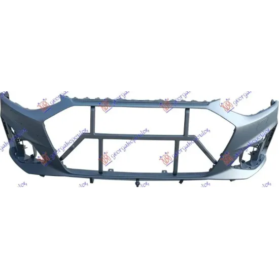 FRONT BUMPER PRIMED (S-LINE/S4) (WITH HEAD LAMP WASH)
