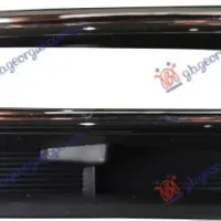 FRONT BUMPER GRILLE BLACK WITH CHROME MOULDING (WITH LED DRL)