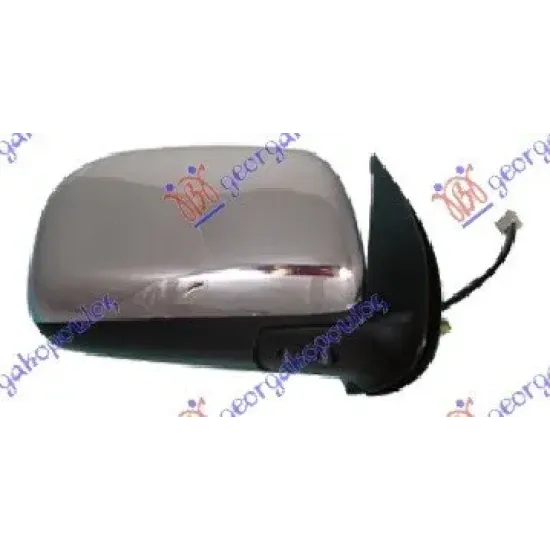 DOOR MIRROR OUTTER ELECTRIC.CHROMED (CONVEX GLASS)