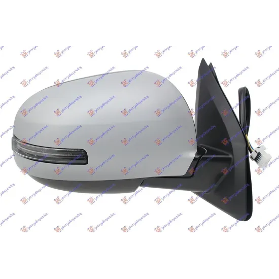 DOOR MIRROR ELECTRIC HEATED FOLDABLE .(WITH SIDE LAMP) (A QUALITY) (CONVEX GLASS)