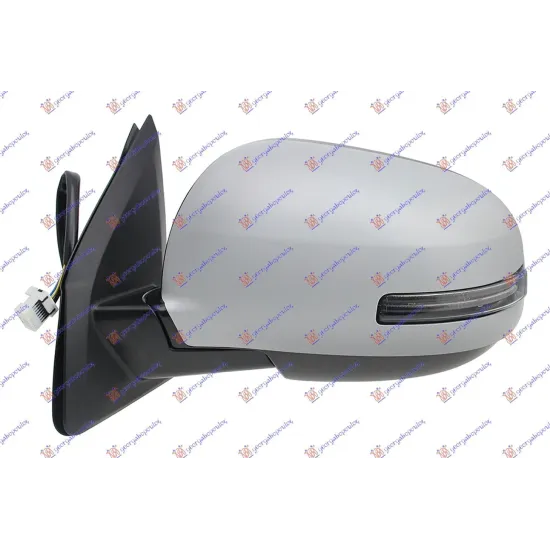 DOOR MIRROR ELECTRIC HEATED FOLDABLE .(WITH SIDE LAMP) (A QUALITY) (CONVEX GLASS)