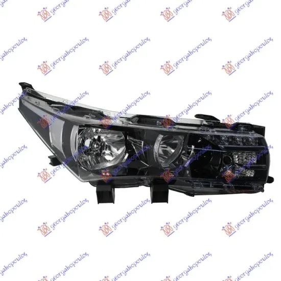 HEAD LAMP ELECTRIC BLACK WITH LED DRL (E) (ULO)