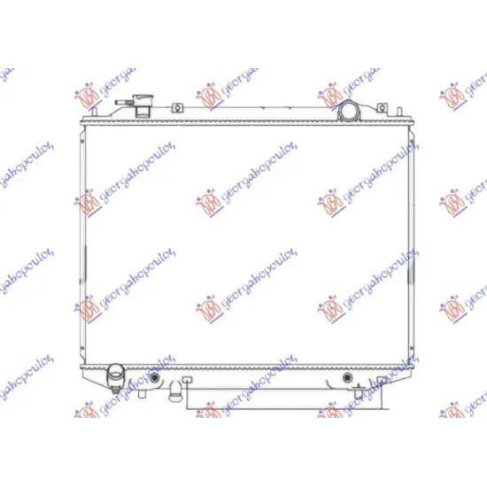 RADIATOR 2.5-3.0 TDCi DIESEL AUTO (450x635) (KOYO)