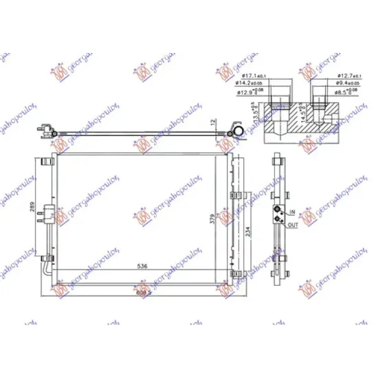 CONDENSOR ALL MODEL DIESEL (480x400x12)