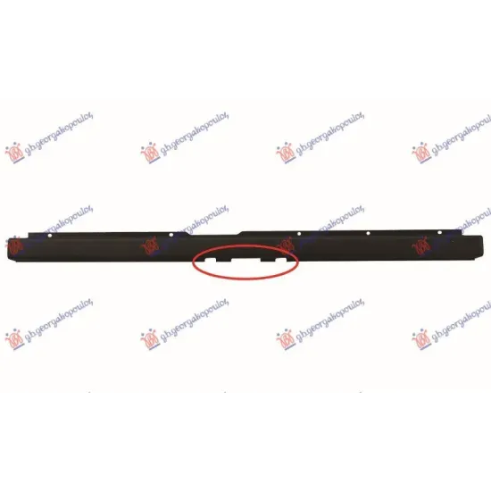 REAR BUMPER CENTER BLACK (WITH TOW HOOK HOLE) (EUROPE)