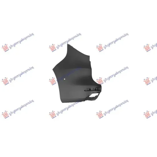 REAR BUMPER END BLACK (DOUBLE DOOR) (WITH BLIND SPOT ALERT) (WITH PDC) (EUROPE)