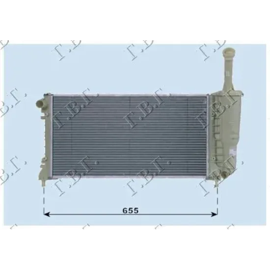 RADIATOR 1,4CC 16V+/-A/C(58x30,8) (WITH OVERFLOW PIPE) RADIATOR 1,4CC 16V+/-A/C(58x30,8) (WITH OVERFLOW PIPE)
