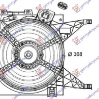 COOLING FAN ASSEMBLY 1.5 dCi DIESEL (370mm) (2+2 PIN)