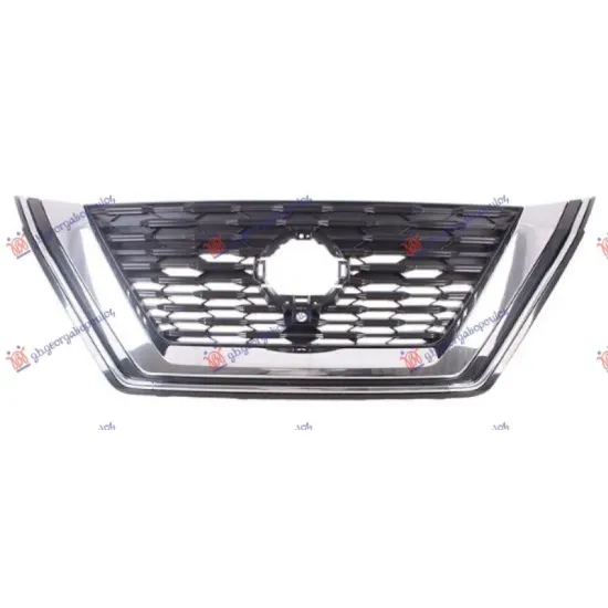 GRILLE BLACK (CHROME FRAME)(WITH CAMERA)