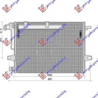 CONDENSER 4.0 (420 - 450 CDI) DIESEL (587x640x16)