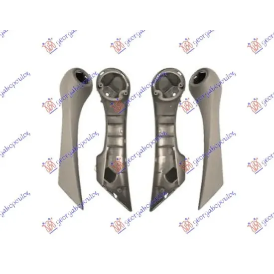 DOOR HANDLE INNER GRAB FRONT SILVER (SET)