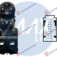 DOOR/MIRROR SWITCH FOLDABLE FRONT (Double) (18pin)