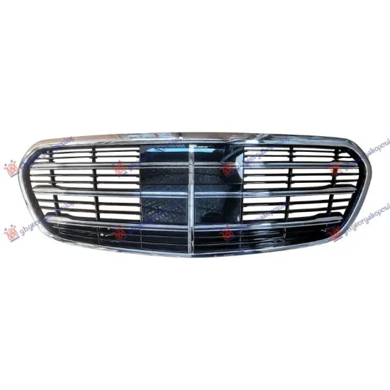 GRILLE CHROME/BLACK (CHROME FRAME)(AMG)