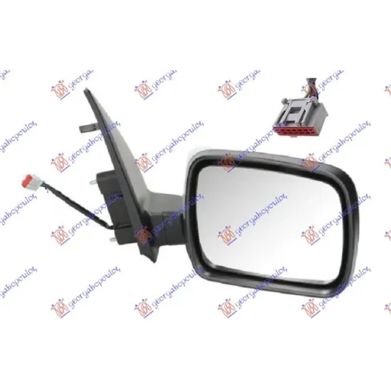 DOOR MIRROR ELECTRIC HEATED FOLDABLE PRIMED (6 PIN) (A QUALITY) 11- (CONVEX GLASS)