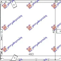 CONDENS A/C BENZINĂ 2,5TD(47x43,2x25) 97-04 (MAHLE BEHR)