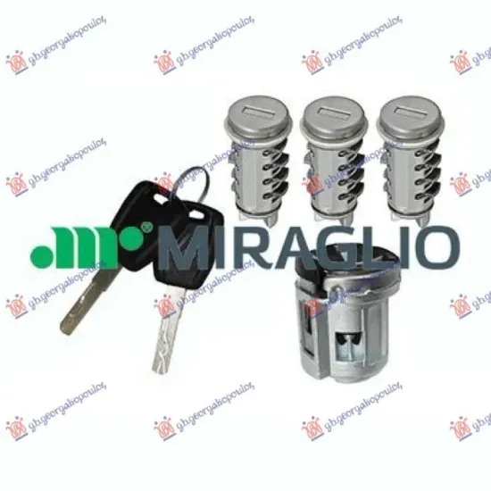 CYLINDER (SET 3 DOOR CYLINDERS + 1 STARTER CYLINDER + 2 KEYS