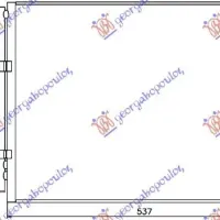 CONDENSOR 1.4-1.6 CRDi DIESEL (500x385x12)