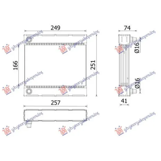 ADDITIONAL RADIATOR 5.5 PETROL (LEFT) (249x166)