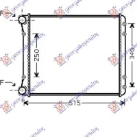 RADIATOR 1.2-1.4-1.6 16V FSI+TDI(46.8X39.5)