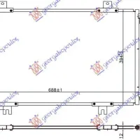 CONDENSOR 1.6 16v BENZINĂ (688x394x12)