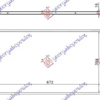 RADIATOR ALL MODEL BENZ. M/A +/-AC(67x37,2)