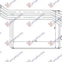 HEATER RADIATOR (B) +/-AC (205x166)