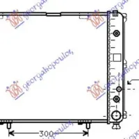 RADIATOR 2.0-2.3 PETROL M/A +/-AC (49x49)