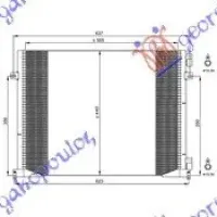 CONDENSER 2.0 i16V/1.9 DTi-2.0 CDTi (57x44) TUBE RIGHT