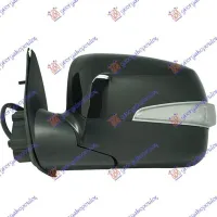 DOOR MIRROR ELECTRIC BLACK (WITH LAMP) (A QUALITY) (CONVEX GLASS)