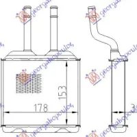 HEATER RADIATOR (B) +/-AC (160x190)