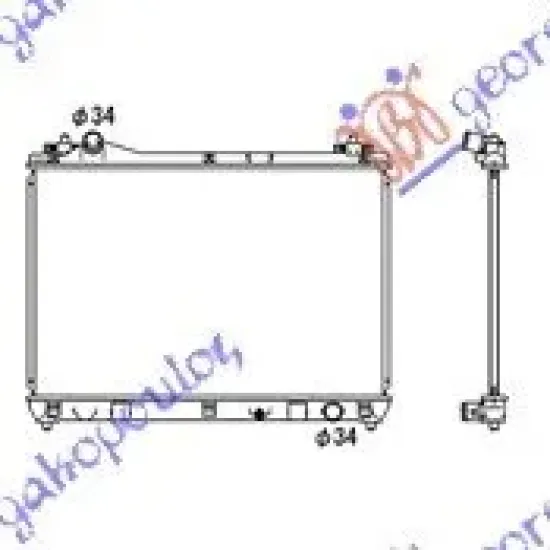 RADIATOR 1,6 VVTi (AUTOMATIC) (45x69) RADIATOR 1,6 VVTi (AUTOMATIC) (45x69)