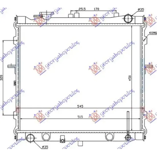 RADIATOR 2,0I 16V +/-A/C(45x52,4)