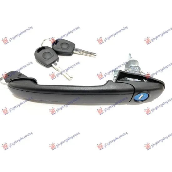 DOOR HANDLE FRONT OUTER (COMPLETE WITH 2 KEYS)