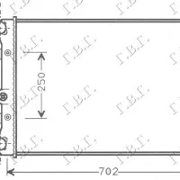 RADIATOR ALL MOD. BZ/DS M/A +/-A/C (650x415x25)