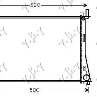 RADIATOR 1,2-1,4-1,6 +/-AC(50x35,6) (ANGLED INLET) (MAHLE BEHR PREMIUM LINE)