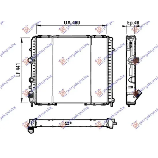 RADIATOR DSL (48x44x47) (NISSENS)