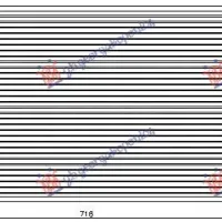 CONDENSER A/C 1.3-1.6 PETROL (713x353x16)