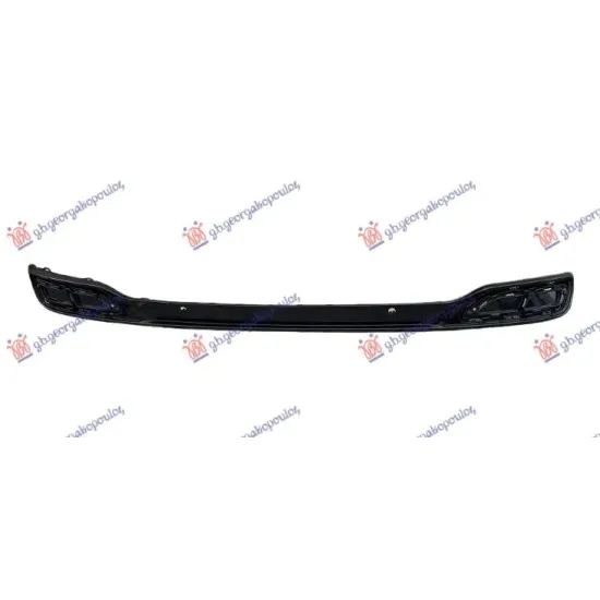 REAR BUMPER MOULDING BLACK PRIMED (WITH 2 HOLES FOR PARK ASSIST SENSOR) (R-LINE)