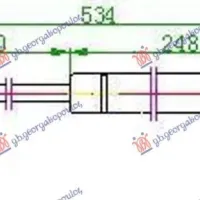 GAS SPRING TAIL GATE 5D (534,5L-585N)