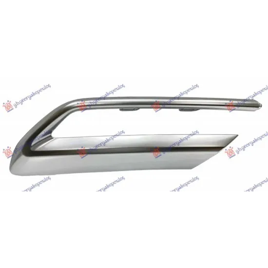 REAR BUMPER SIDE MOULDING CHROME (EXHAUST)