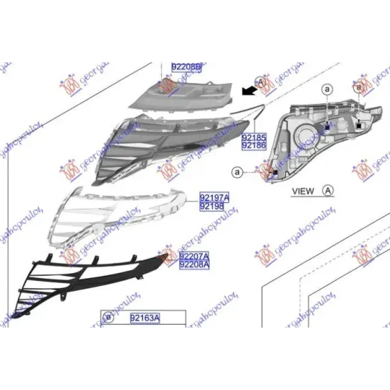 DAYTIME RUNNING LIGHT ASSEMBLY (SMOKE) (O)