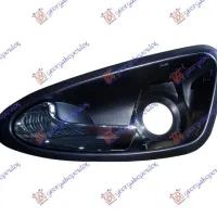 DOOR HANDLE FRONT INNER CHROME/BLACK