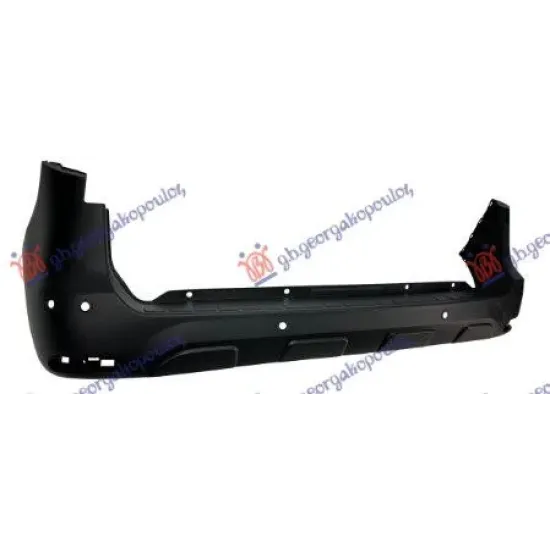 REAR BUMPER BLACK (WITH 6 SENSOR HOLES)