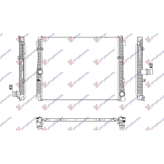 RADIATOR 2.0 PETROL (615x502x22)