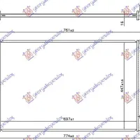 RADIATOR 2.0 PETROL - 2.5 PETROL/HYBRID (697x447) (KOYO)