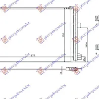 CONDENSER FOR ALL MODELS PETROL-DIESEL (640x440x16)