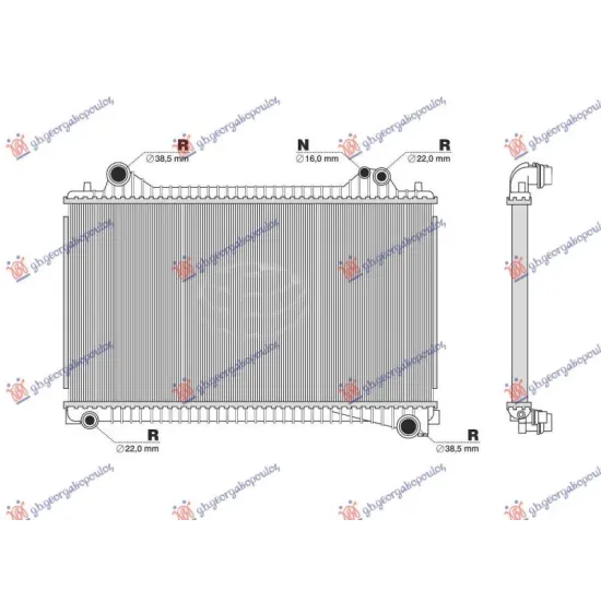 RADIATOR 2.0 DIESEL-HYBRID M/A (720x485x26)