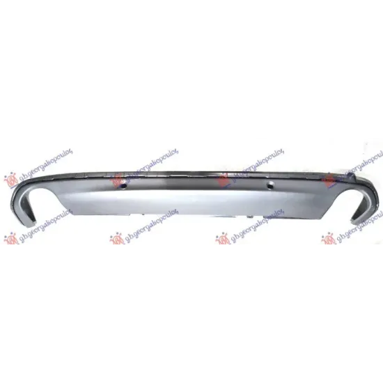 REAR BUMPER SPOILER MAT BLACK (TWIN EXHAUST)